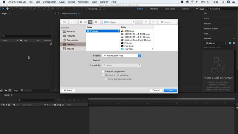 Основы и интерфейс After Effects