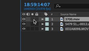 Слои в After Effects