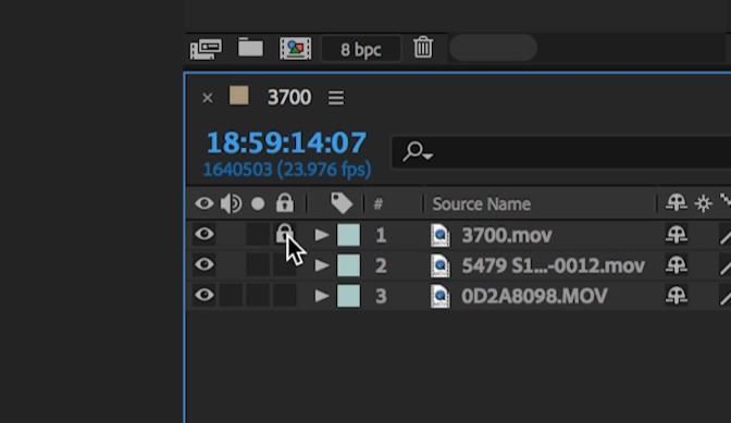 Слои в After Effects