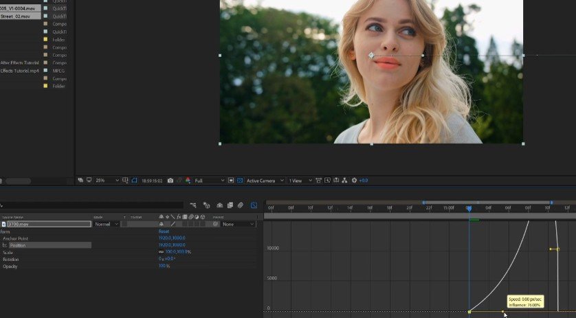 Свойства и анимация клипов в After Effects