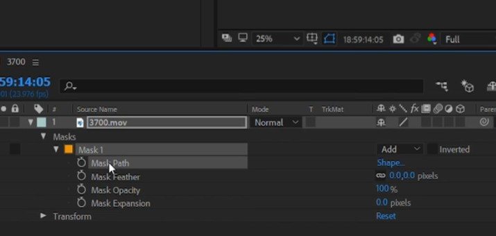 Маски в After Effects