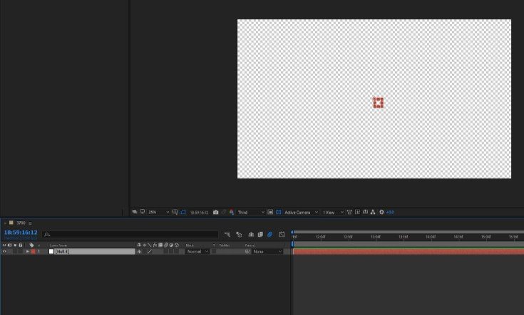 Нулевые и родительские объекты в After Effects