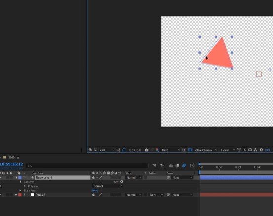 Нулевые и родительские объекты в After Effects