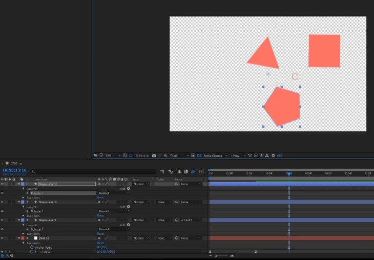 Нулевые и родительские объекты в After Effects