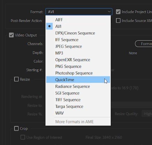 рендеринг, экспорт и динамическое связывание в After Effects