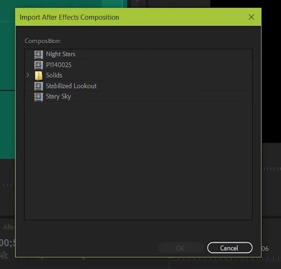 рендеринг, экспорт и динамическое связывание в After Effects