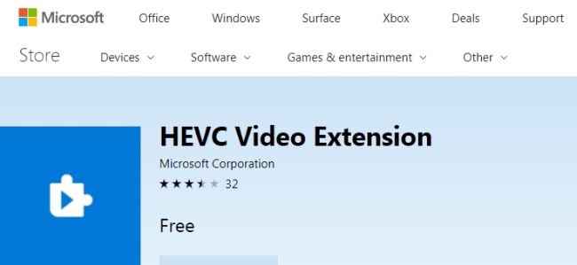 HEVC Video Extension