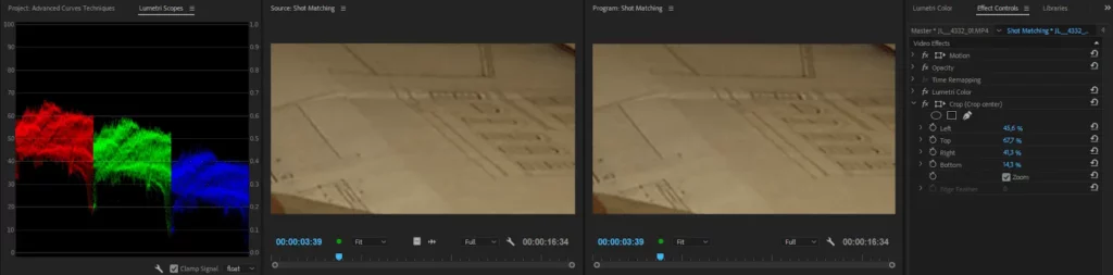 Использование инструмента Crop в Adobe Premiere Pro CC
