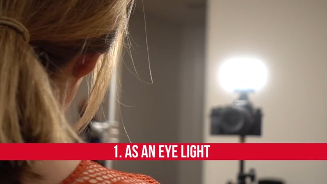 LED освещение в видео. Подсветка глаз
