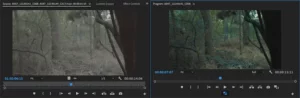 Окно предпросмотра без прокси и с прокси