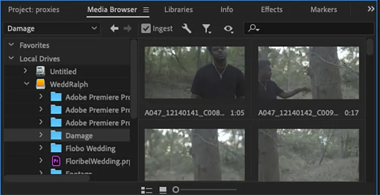 Прокси в Premiere Pro