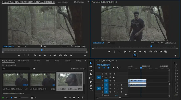Прокси в Premiere Pro